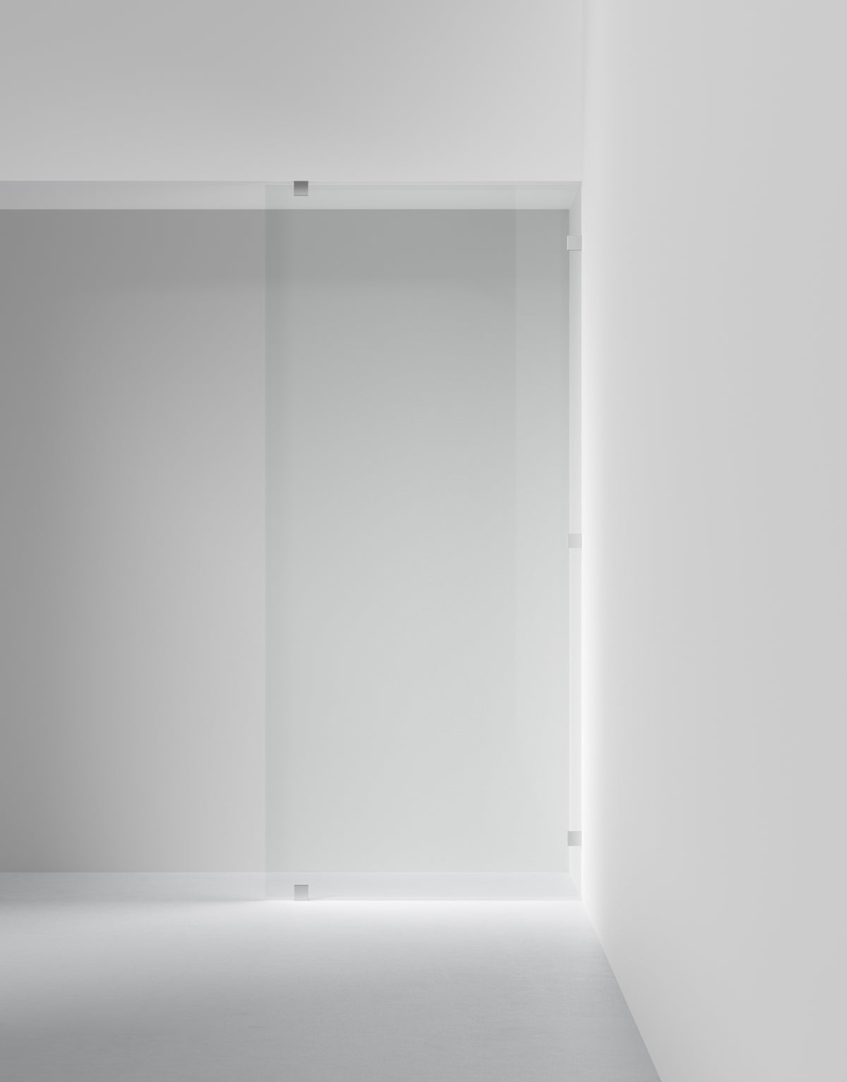 Duschvägg Arc 20 Original XL måttbeställd, Opal clear, profilfärg Krom