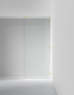 Duschvägg Arc 20 Original XL måttbeställd, Opal clear, profilfärg Massing