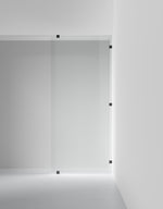 Duschvägg Arc 20 Original XL måttbeställd, Opal clear, profilfärg Mattsvart
