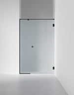 Duschvägg Arc 4 Frame, Frostat glas, profilfärg Mattsvart