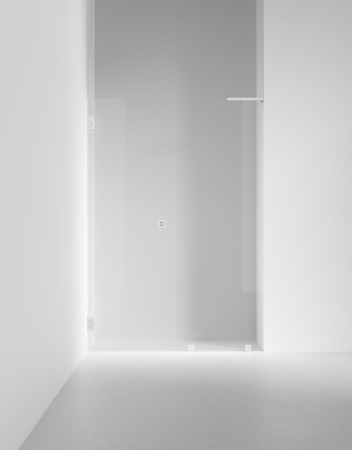 Duschvägg Arc 4 Original, Opal clear, profilfärg Borstat stal