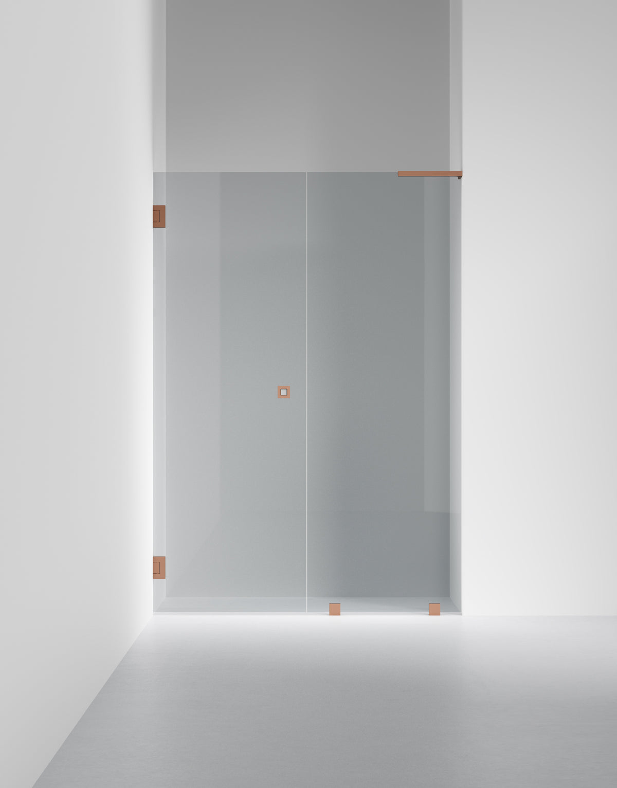 Duschvägg Arc 4 Original, Rokglas, profilfärg Brons