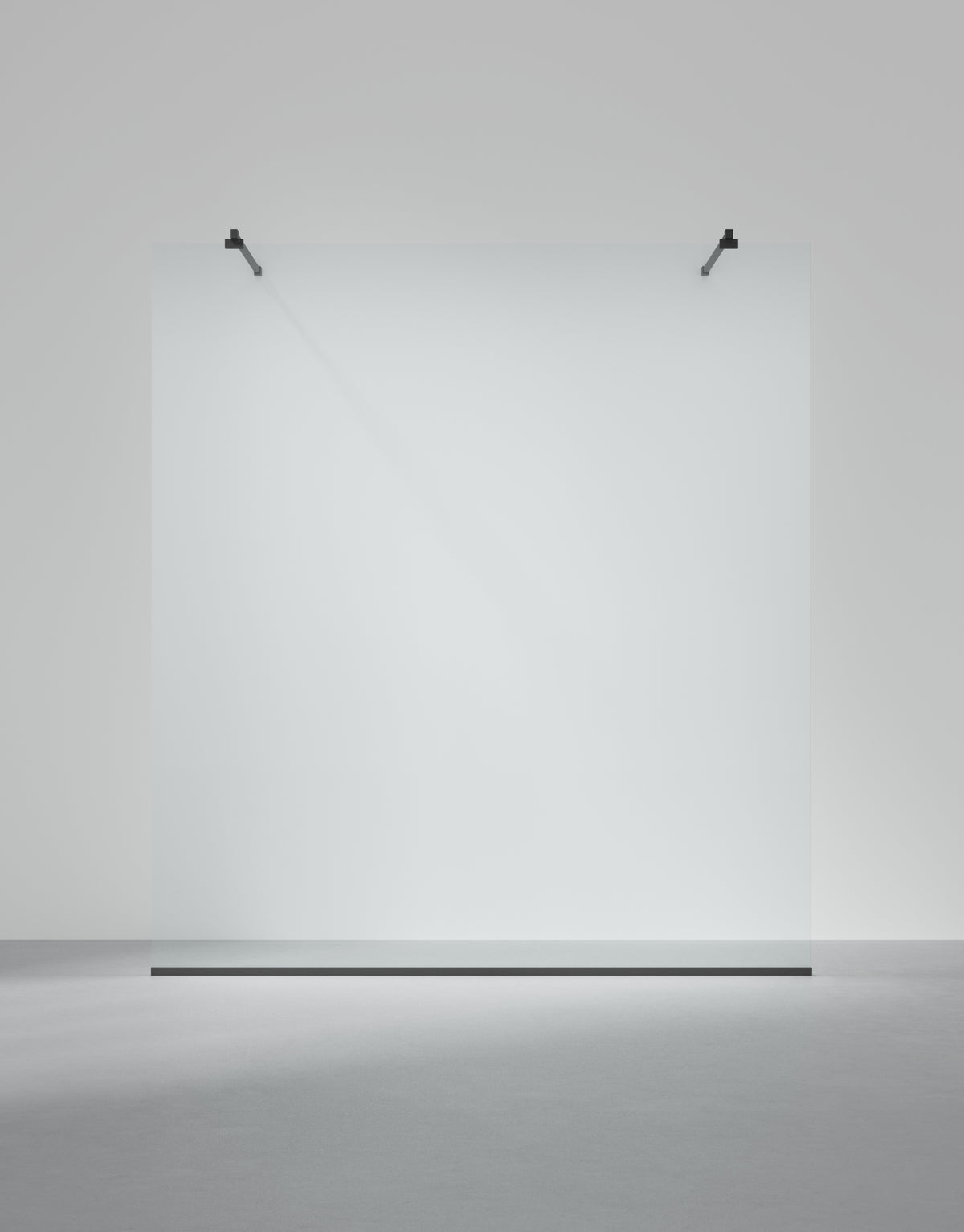 Duschvägg Arc 43 Frame måttbeställd, Klarglas, profilfärg Mattsvart