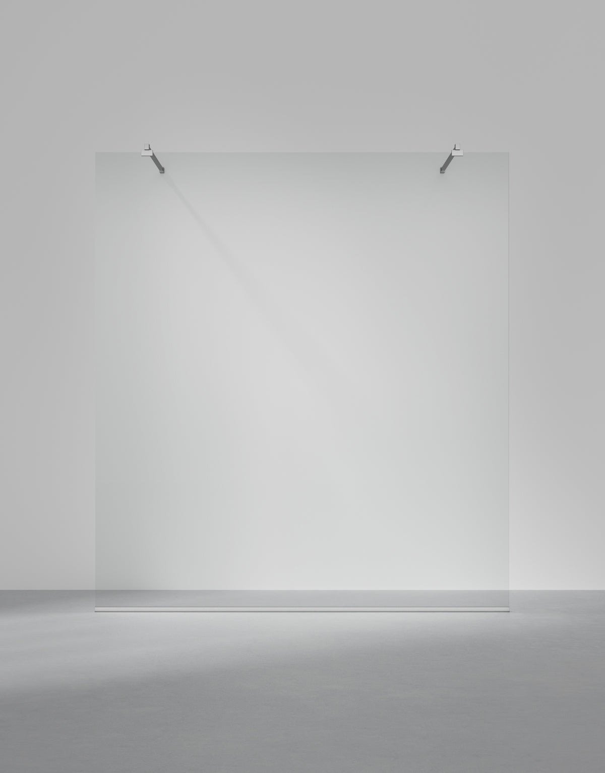 Duschvägg Arc 43 Frame måttbeställd, Opal clear, profilfärg Krom