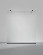 Duschvägg Arc 43 Frame måttbeställd, Opal clear, profilfärg Mattsvart