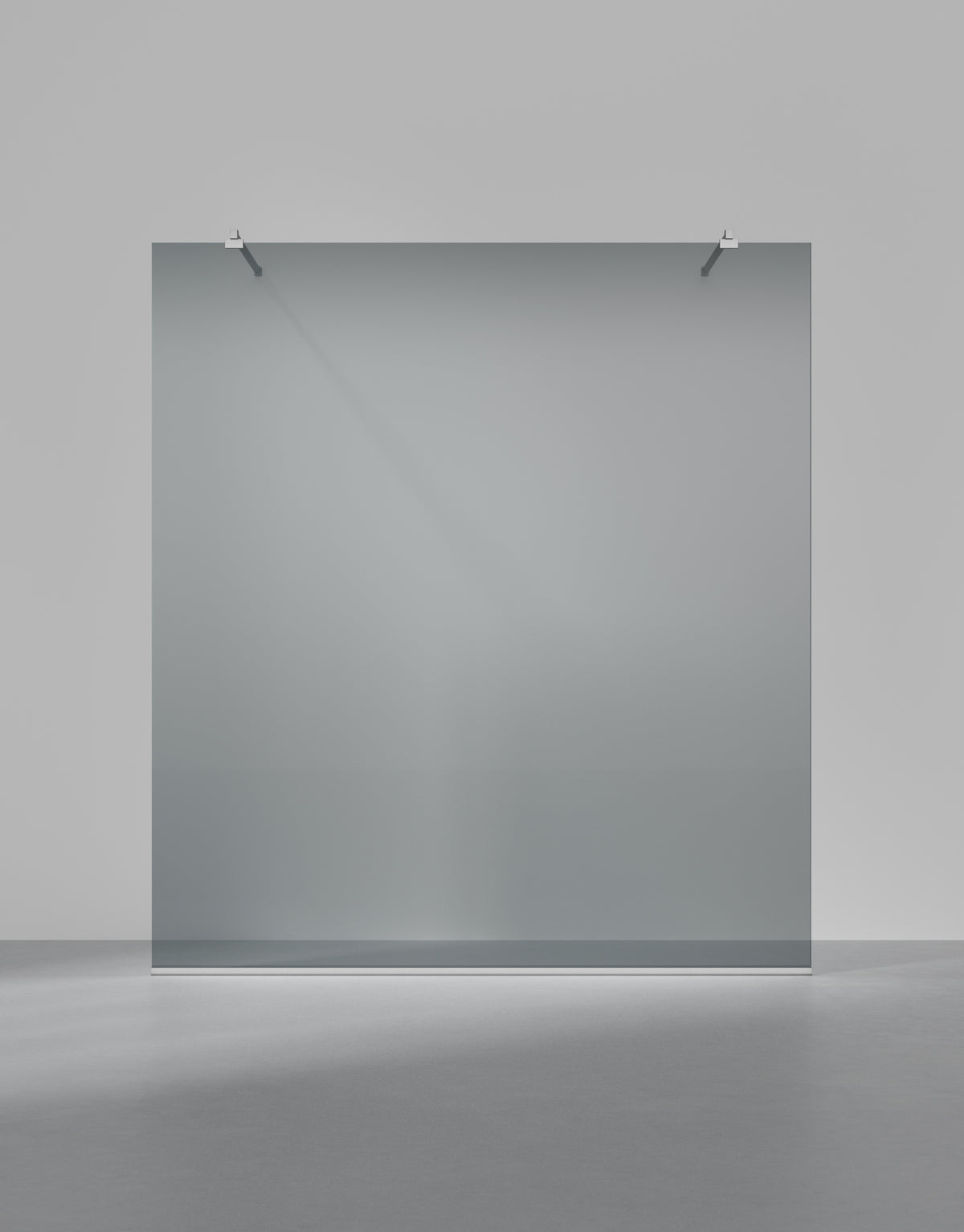 Duschvägg Arc 43 Frame måttbeställd, Rokglas, profilfärg Krom