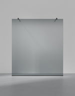 Duschvägg Arc 43 Frame måttbeställd, Rokglas, profilfärg Mattsvart