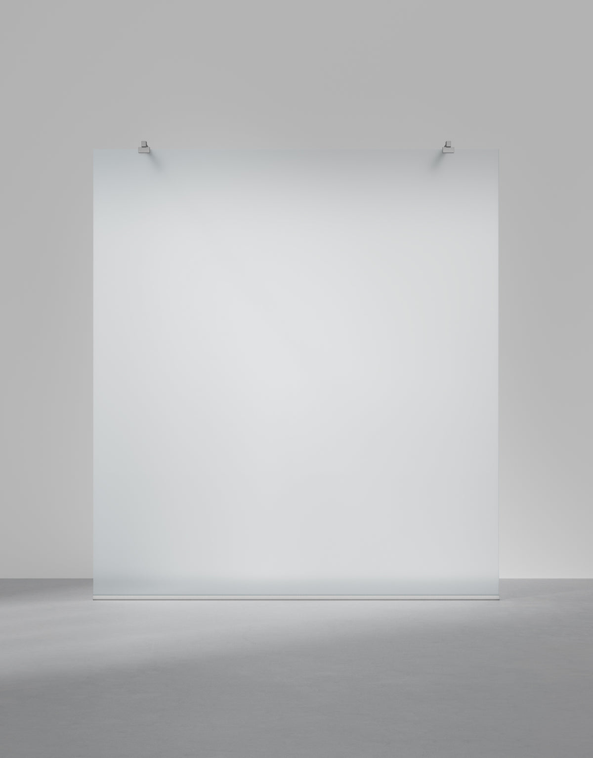 INR Arc 43 Frame XL måttbeställd, Frostat glas, profilfärg Krom (bild från Arc 43 Frame, samma ramkonstruktion)