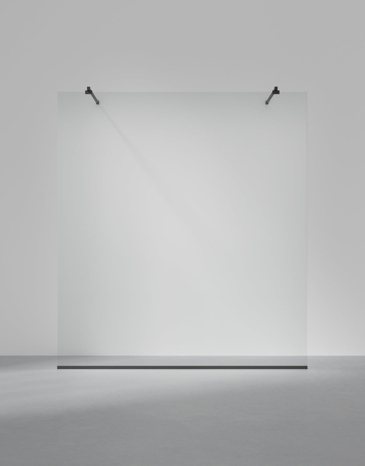 INR Arc 43 Frame XL måttbeställd, Opal Clear, profilfärg Mattsvart (bild från Arc 43 Frame, samma ramkonstruktion)