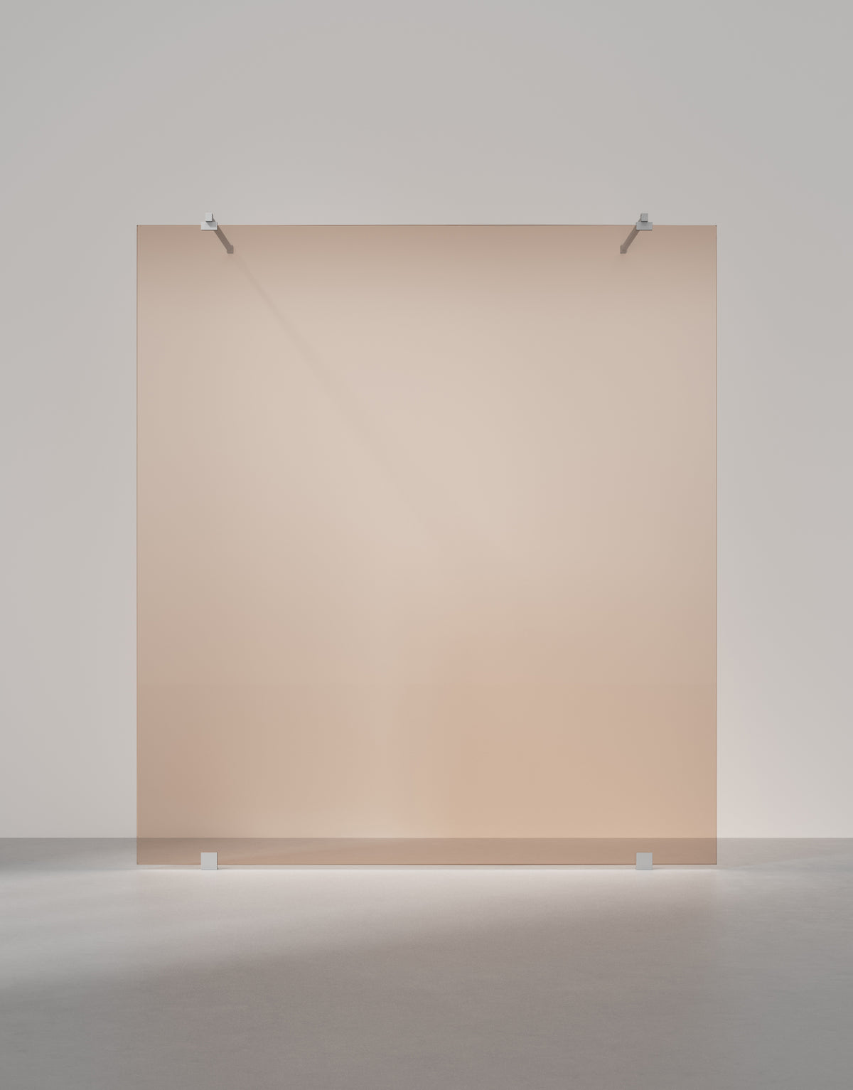 Duschvägg Arc 43 Original måttbeställd, Bronsglas, profilfärg Borstat stal