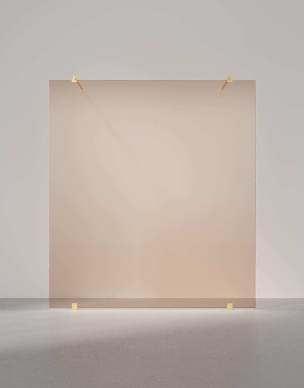 Duschvägg Arc 43 Original måttbeställd, Bronsglas, profilfärg Massing
