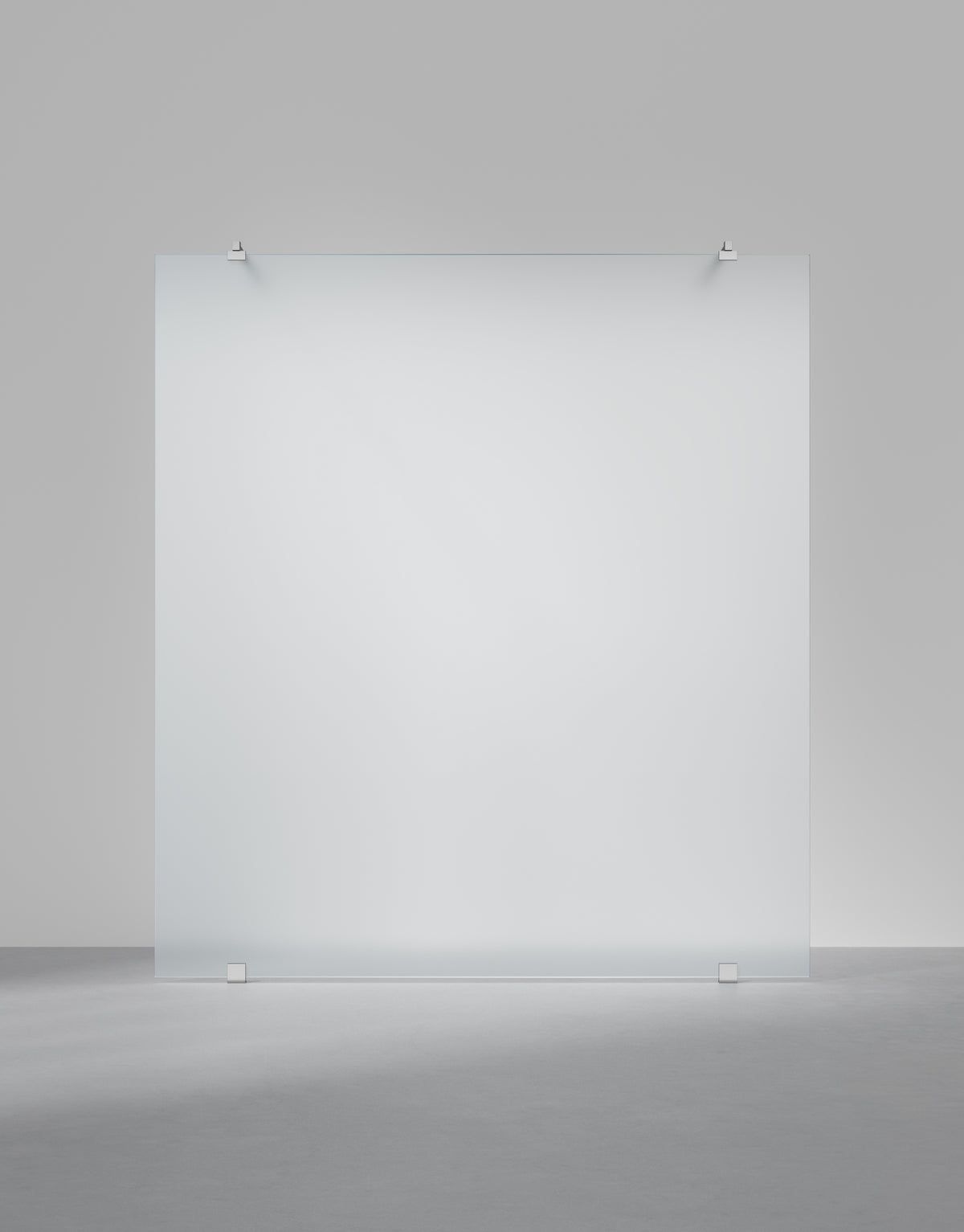 Duschvägg Arc 43 Original måttbeställd, Frostat glas, profilfärg Krom