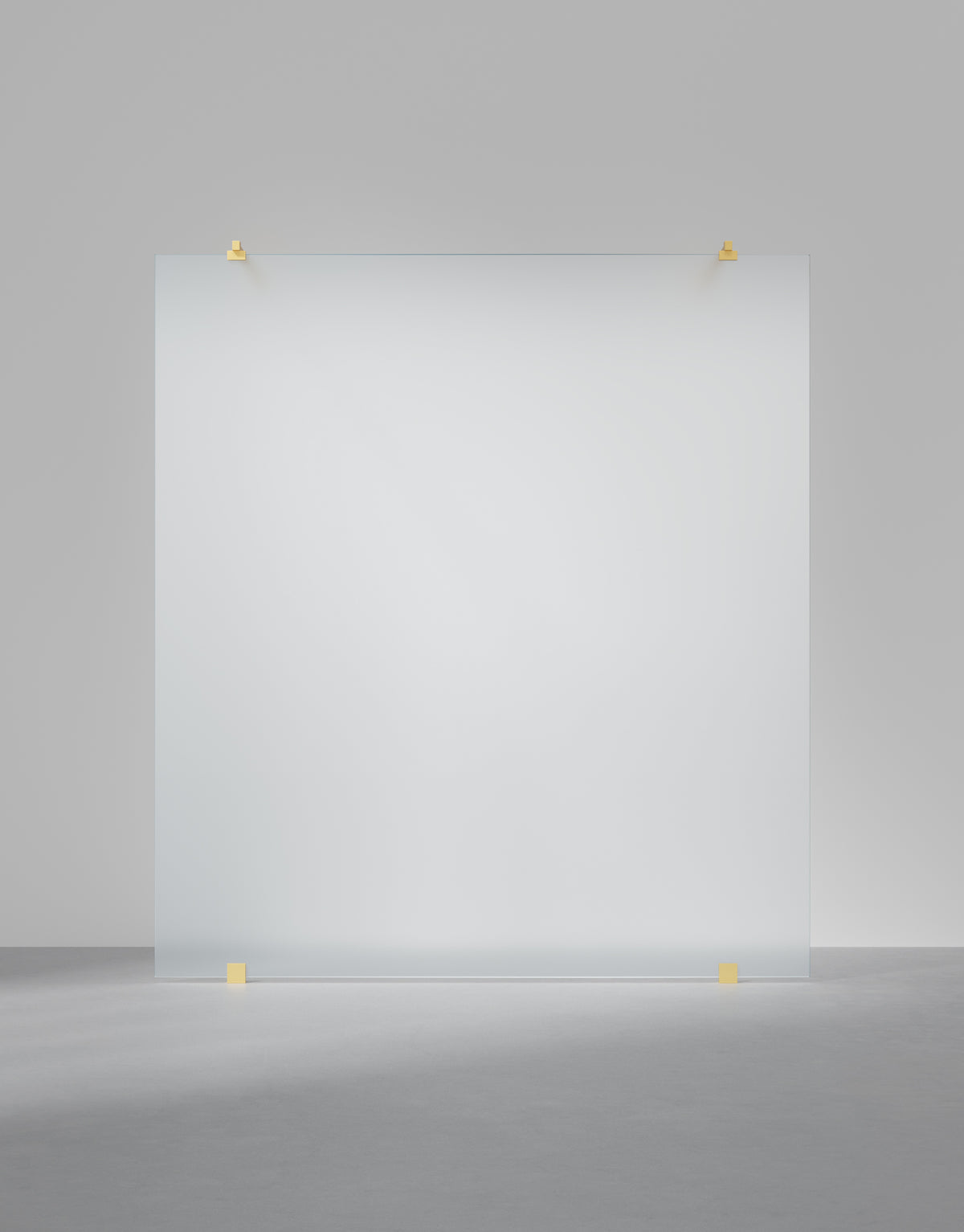 Duschvägg Arc 43 Original måttbeställd, Frostat glas, profilfärg Massing