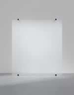 Duschvägg Arc 43 Original måttbeställd, Frostat glas, profilfärg Mattsvart