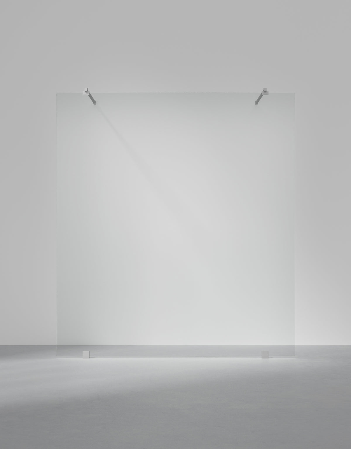 Duschvägg Arc 43 Original måttbeställd, Opal clear, profilfärg Borstat stal
