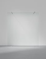 Duschvägg Arc 43 Original måttbeställd, Opal clear, profilfärg Borstat stal