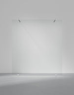 Duschvägg Arc 43 Original måttbeställd, Opal clear, profilfärg Krom