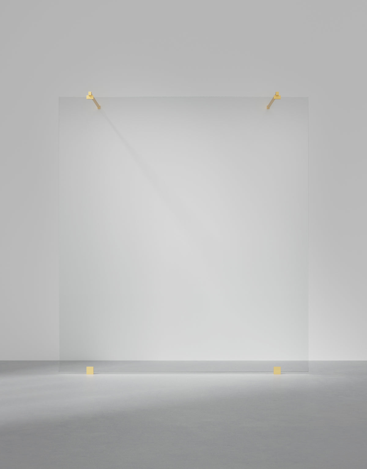 Duschvägg Arc 43 Original måttbeställd, Opal clear, profilfärg Massing