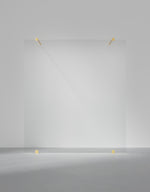 Duschvägg Arc 43 Original måttbeställd, Opal clear, profilfärg Massing