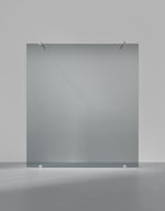 Duschvägg Arc 43 Original måttbeställd, Rokglas, profilfärg Borstat stal