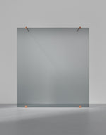 Duschvägg Arc 43 Original måttbeställd, Rokglas, profilfärg Brons