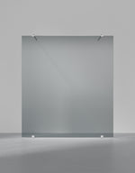 Duschvägg Arc 43 Original måttbeställd, Rokglas, profilfärg Krom