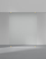 Duschvägg Arc 43 Original XL måttbeställd, Opal clear, profilfärg Massing