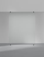 Duschvägg Arc 43 Original XL måttbeställd, Opal clear, profilfärg Mattsvart