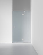 Duschvägg Arc 5 Frame, Frostat glas, profilfärg Krom