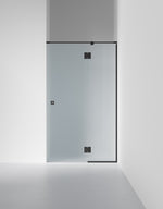 Duschvägg Arc 5 Frame, Frostat glas, profilfärg Mattsvart
