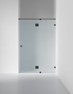 Duschvägg Arc 5 Original, Frostat glas, profilfärg Mattsvart
