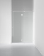 Duschvägg Arc 5 Original, Opal clear, profilfärg Borstat stal