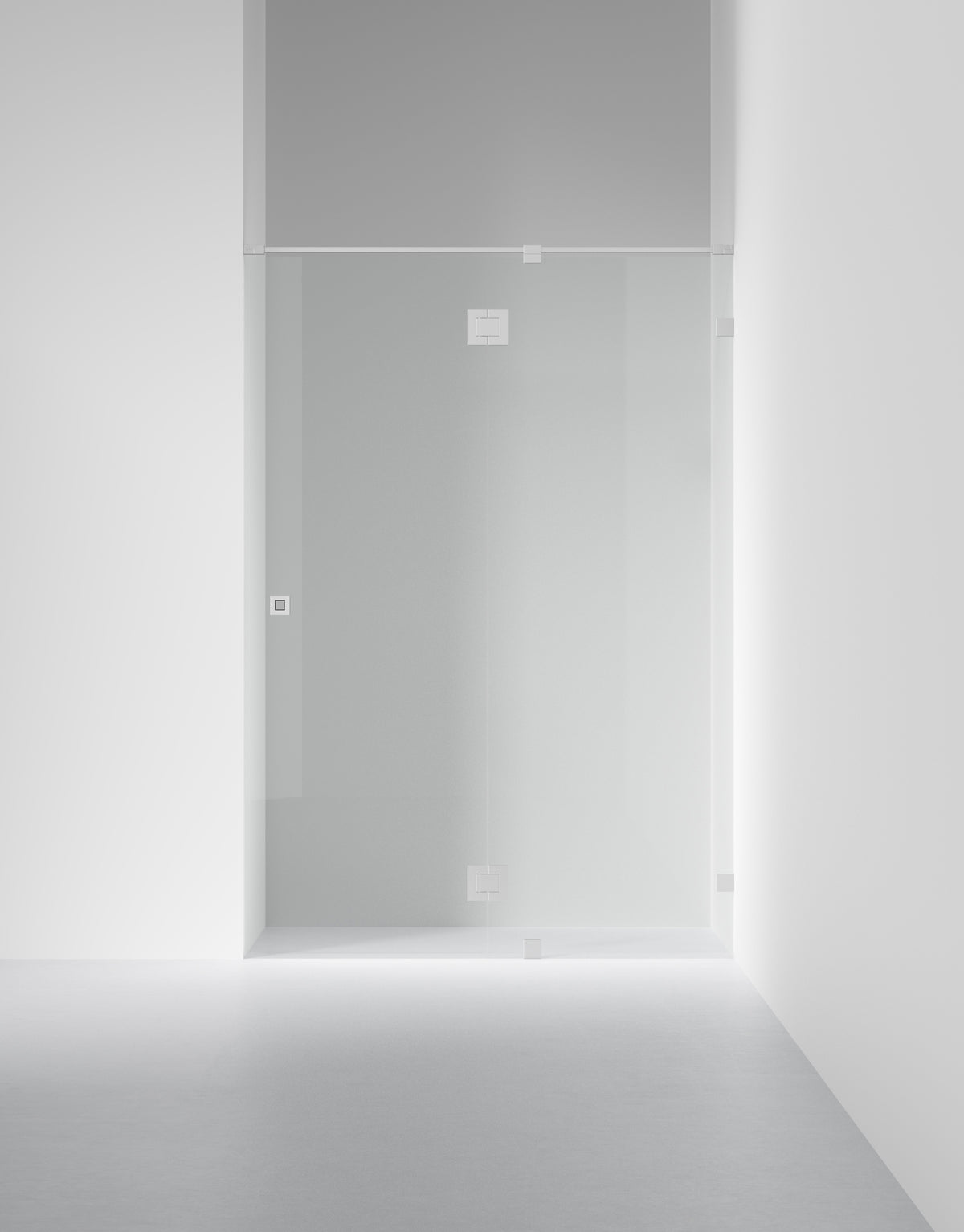 Duschvägg Arc 5 Original, Opal clear, profilfärg Borstat stal