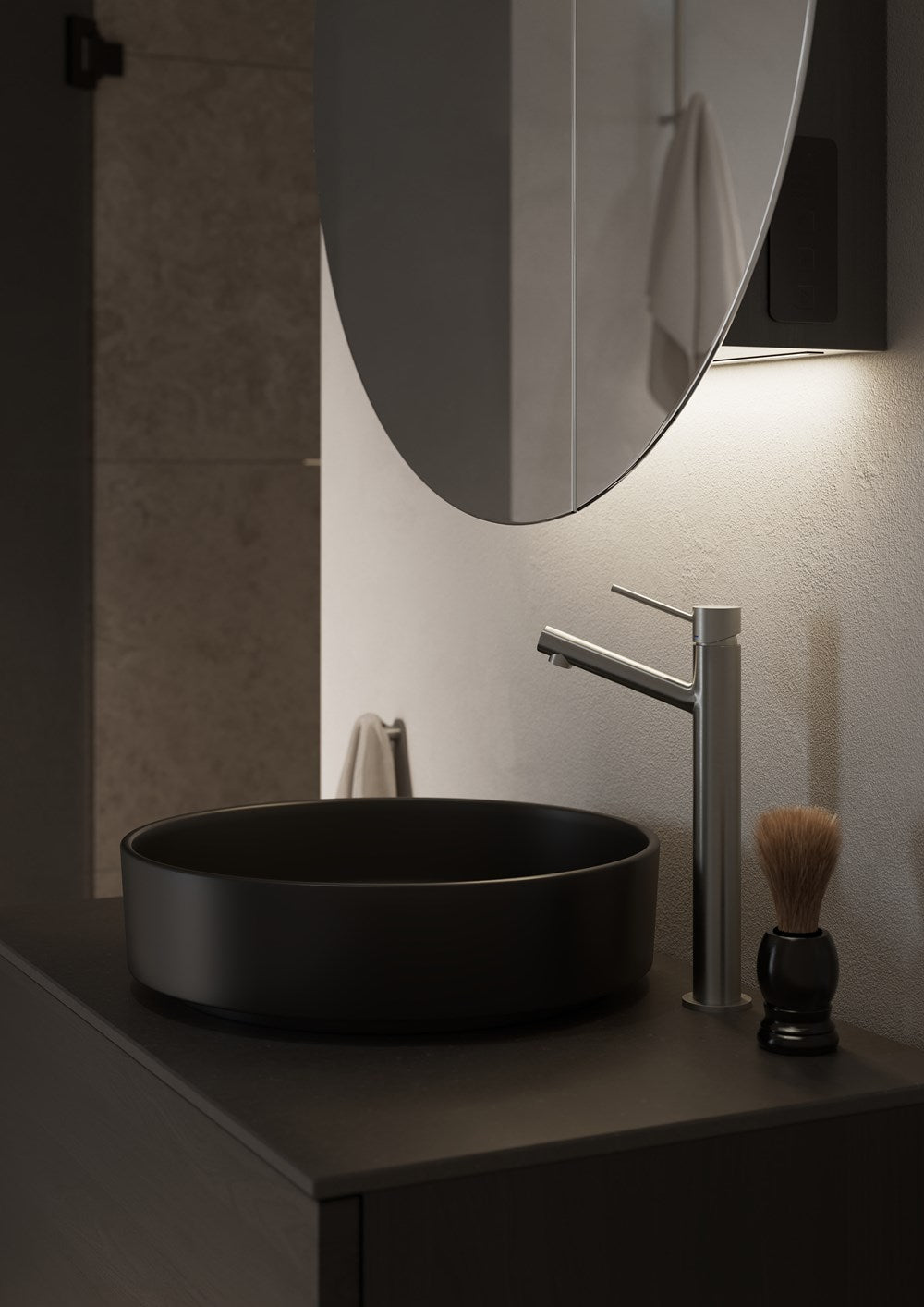 Tvättställsblandare INR Steel Vector High Brushed Brass