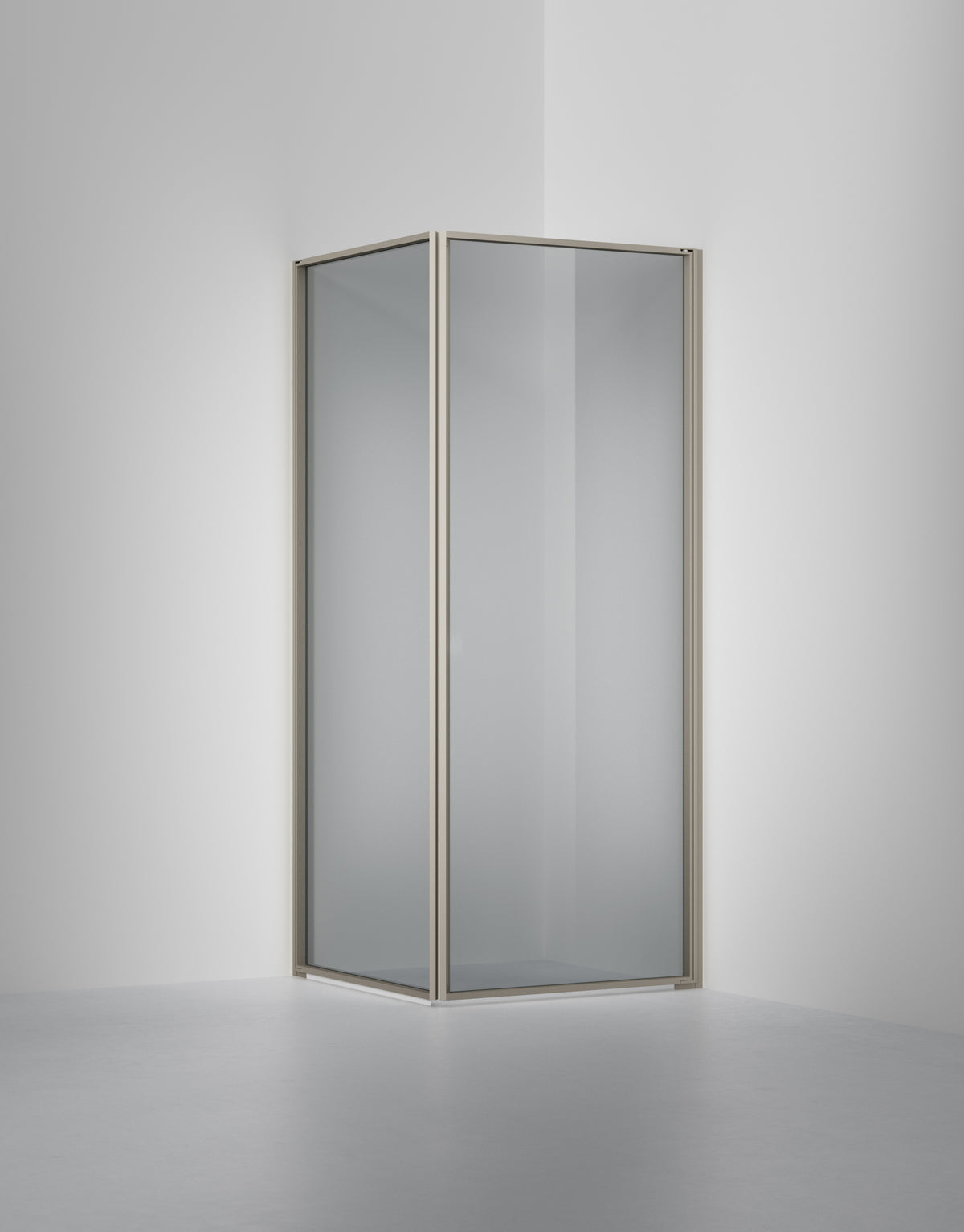 Duschvägg Edge 12, Rokglas, profilfärg Stone