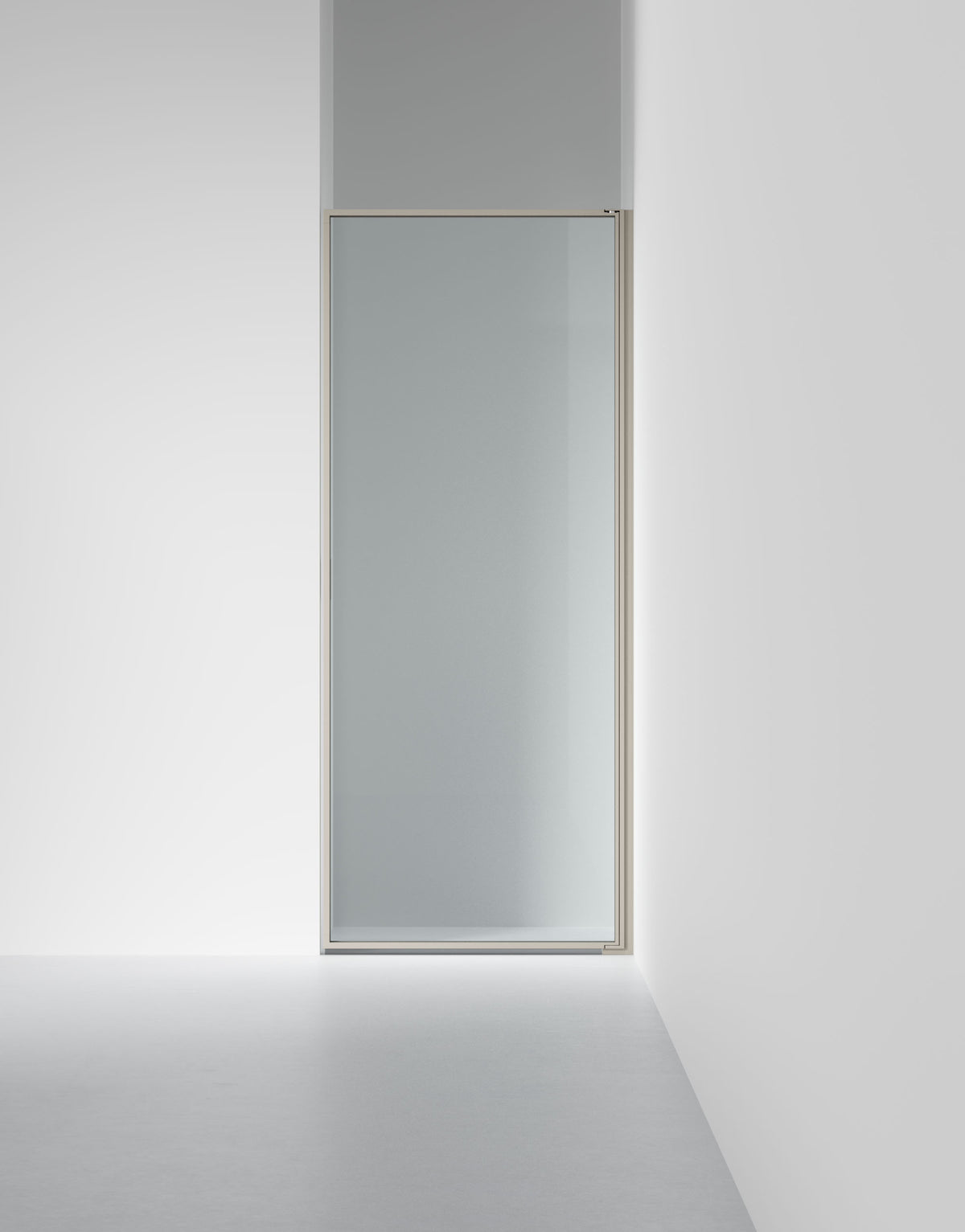 Duschvägg Edge 2, Klarglas, profilfärg Stone
