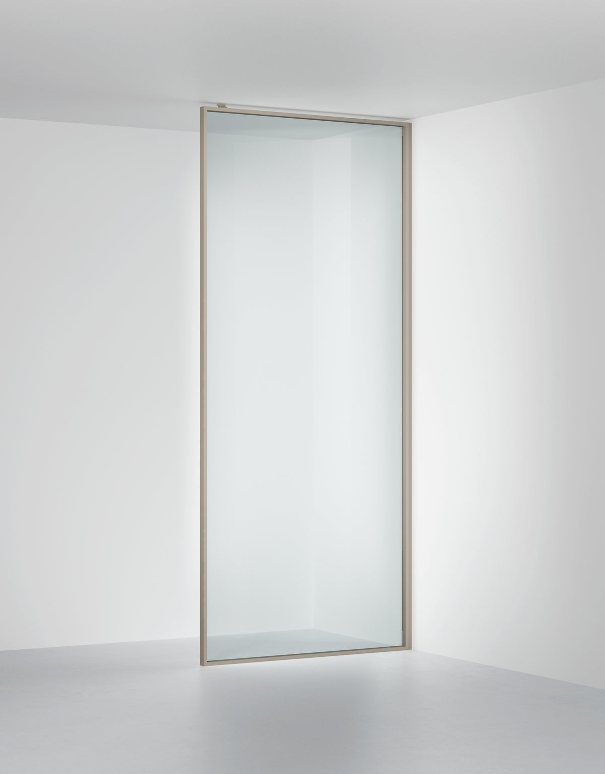 Duschvägg Edge 20 XL, Klarglas, profilfärg Stone