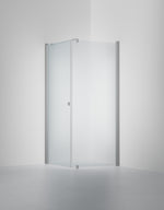 Duschvägg Linc 13 Original, Frostat glas, profilfärg Mattborstad