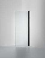 Duschvägg Linc 19 Original måttbeställd, Frostat glas, profilfärg Mattsvart