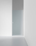Duschvägg Linc 2 Original, Frostat glas, profilfärg Mattborstad