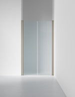 Duschvägg Linc 3 Original, Frostat glas, profilfärg Stone