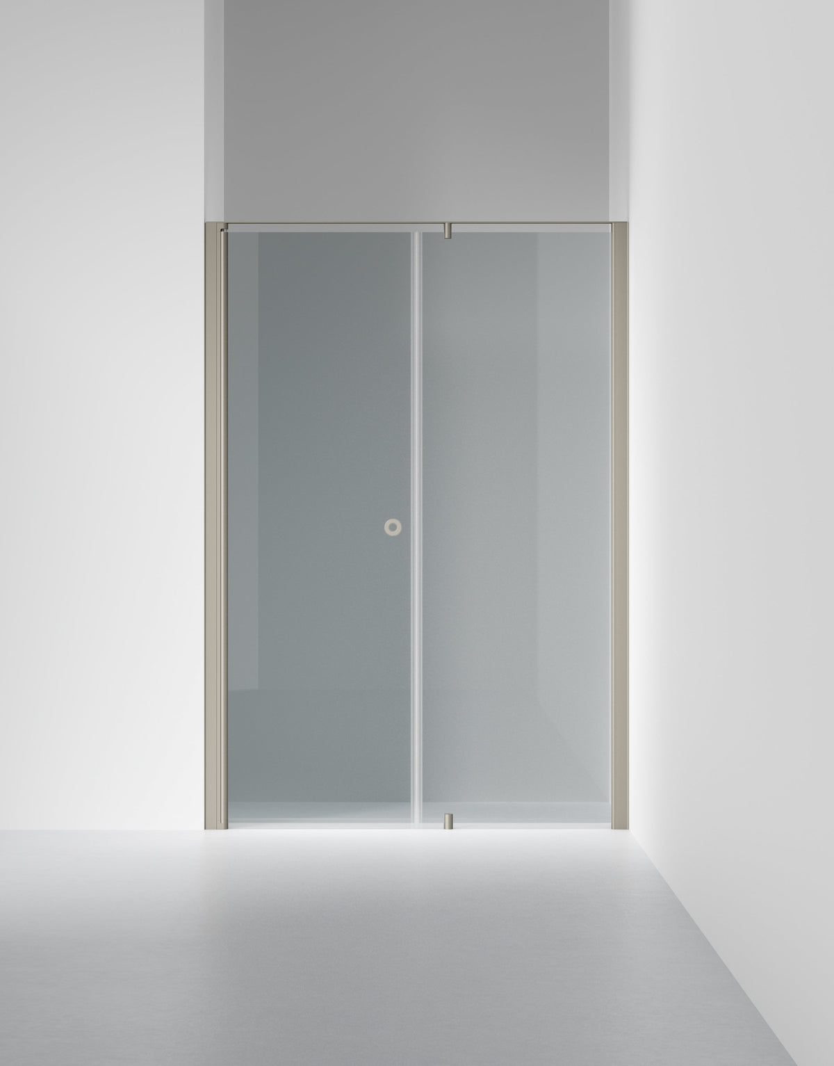 Duschvägg Linc 4 Original, Rokglas, profilfärg Stone