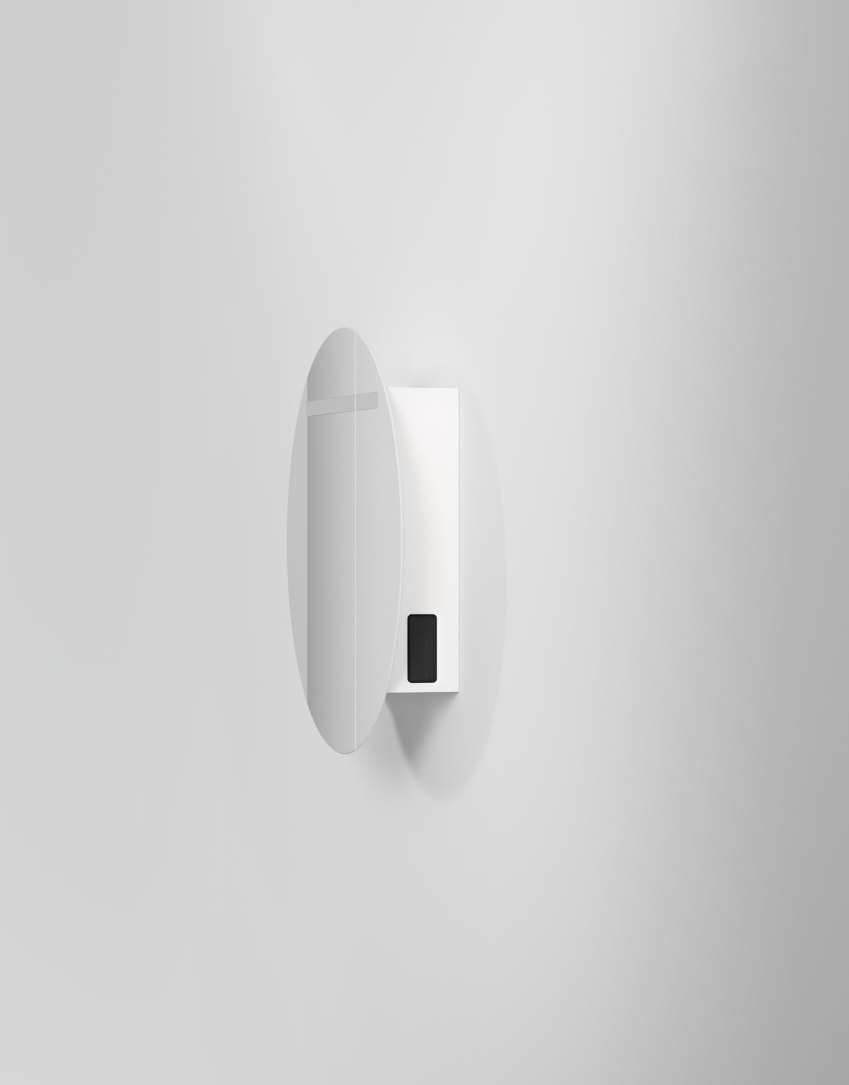 Spegelskåp INR Circ Ø80 i Premium White