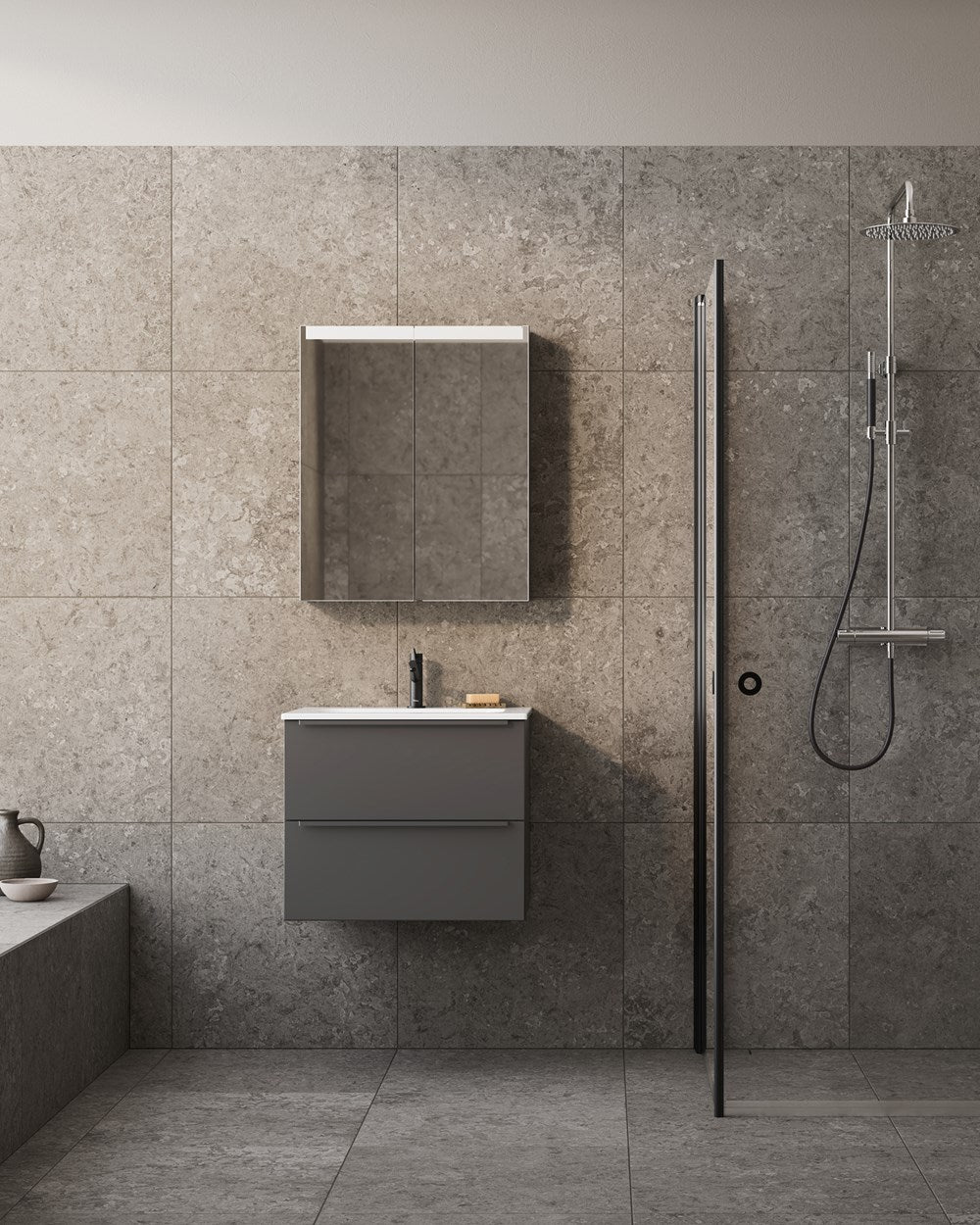 Tvättställsblandare INR Steel Vector Low Brushed Brass