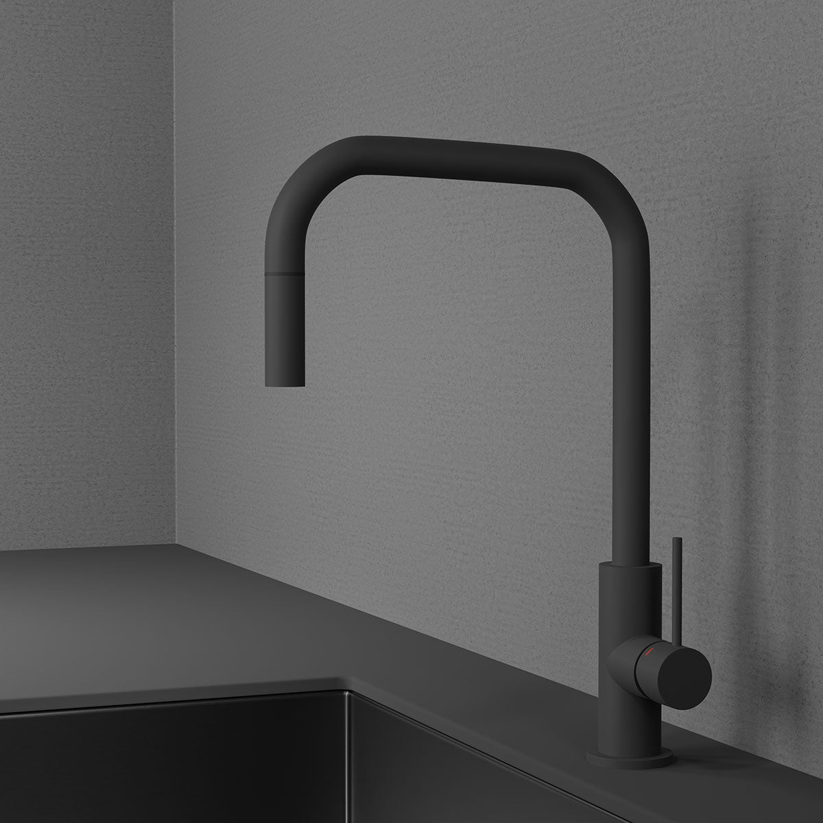 Scandtap Accent Square D Coal - köksblandare