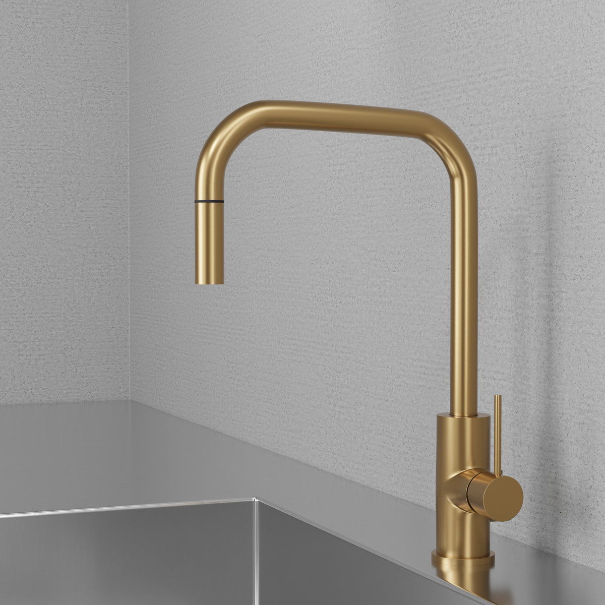 Scandtap Accent Square D Sand - köksblandare