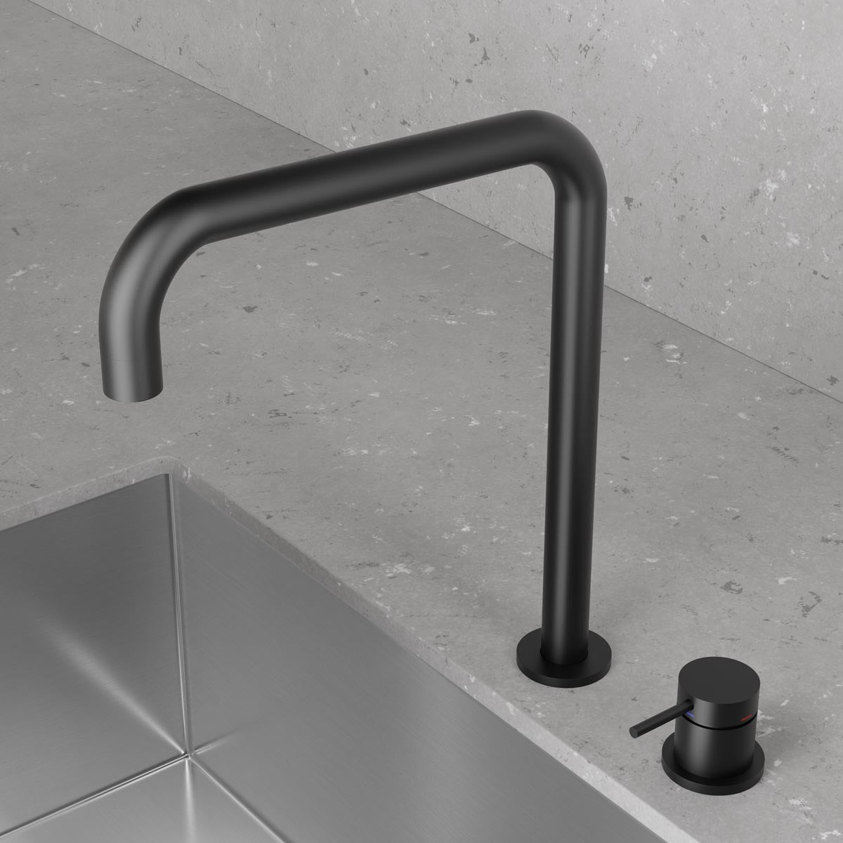 Scandtap Harmonized K2 Square Black - köksblandare