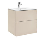 Isella Aqua 60 med tvättställ i porslin, Linnebeige