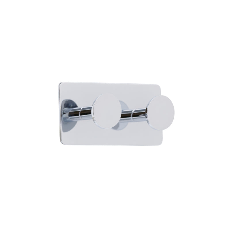 Kroklist med 2 krokar Base 210 Polerad krom Beslag Design