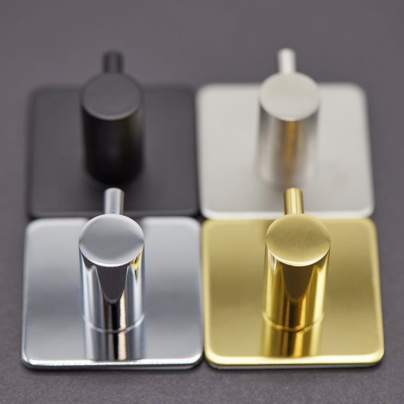 Kroklist med 2 krokar Base 220 Borstat rostfritt Beslag Design bild 2